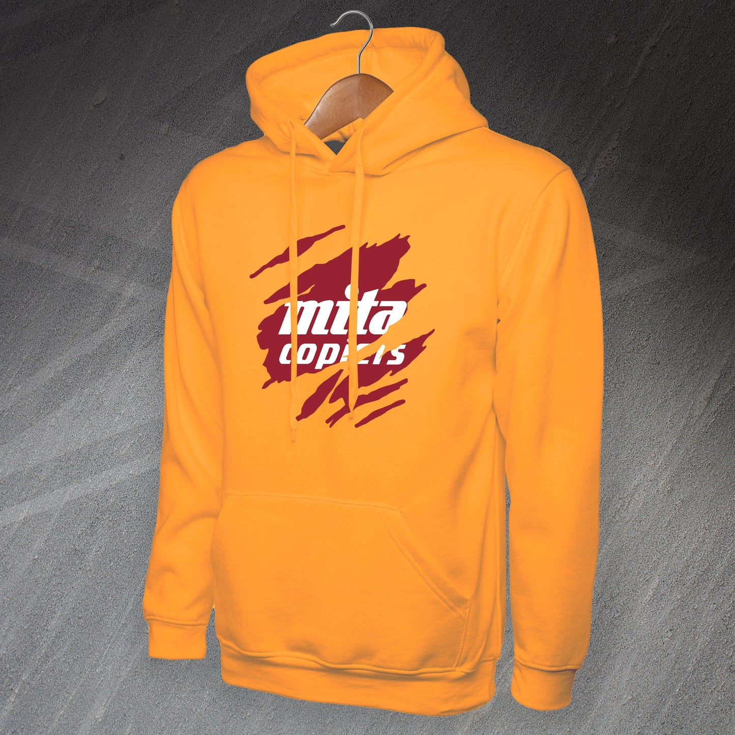 Retro Hearts 1987 Torn Effect Hoodie