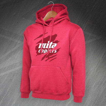 Retro Hearts 1987 Torn Effect Hoodie