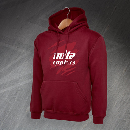 Retro Hearts 1987 Torn Effect Hoodie