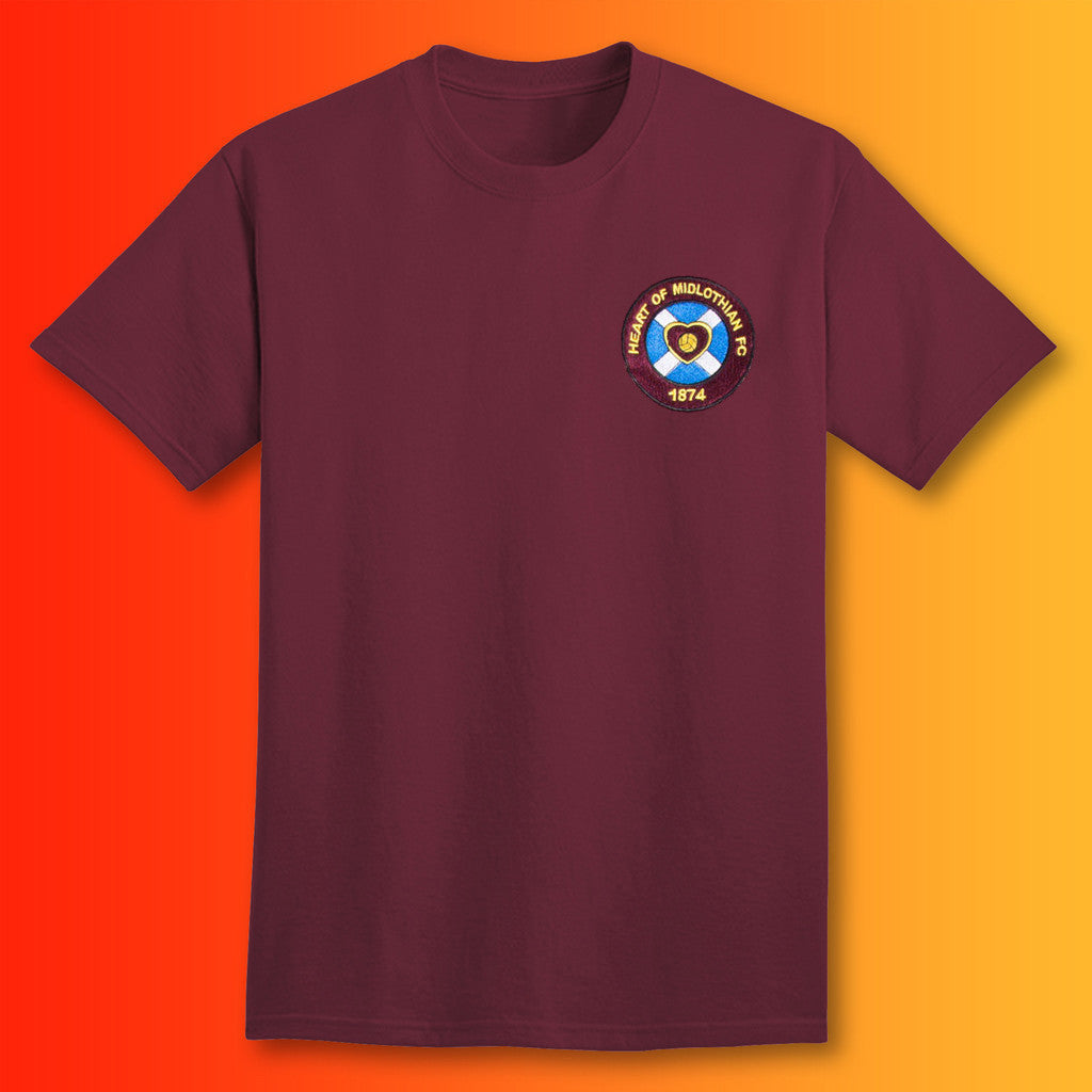Retro Hearts Shirt with Embroidered Badge