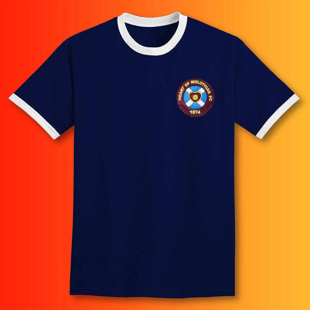 Retro Hearts Shirt with Embroidered Badge