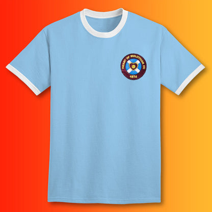 Retro Hearts Shirt with Embroidered Badge