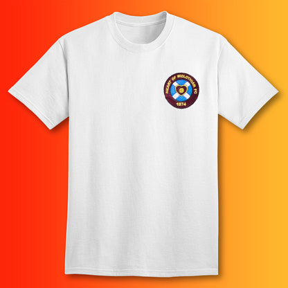 Retro Hearts Shirt with Embroidered Badge