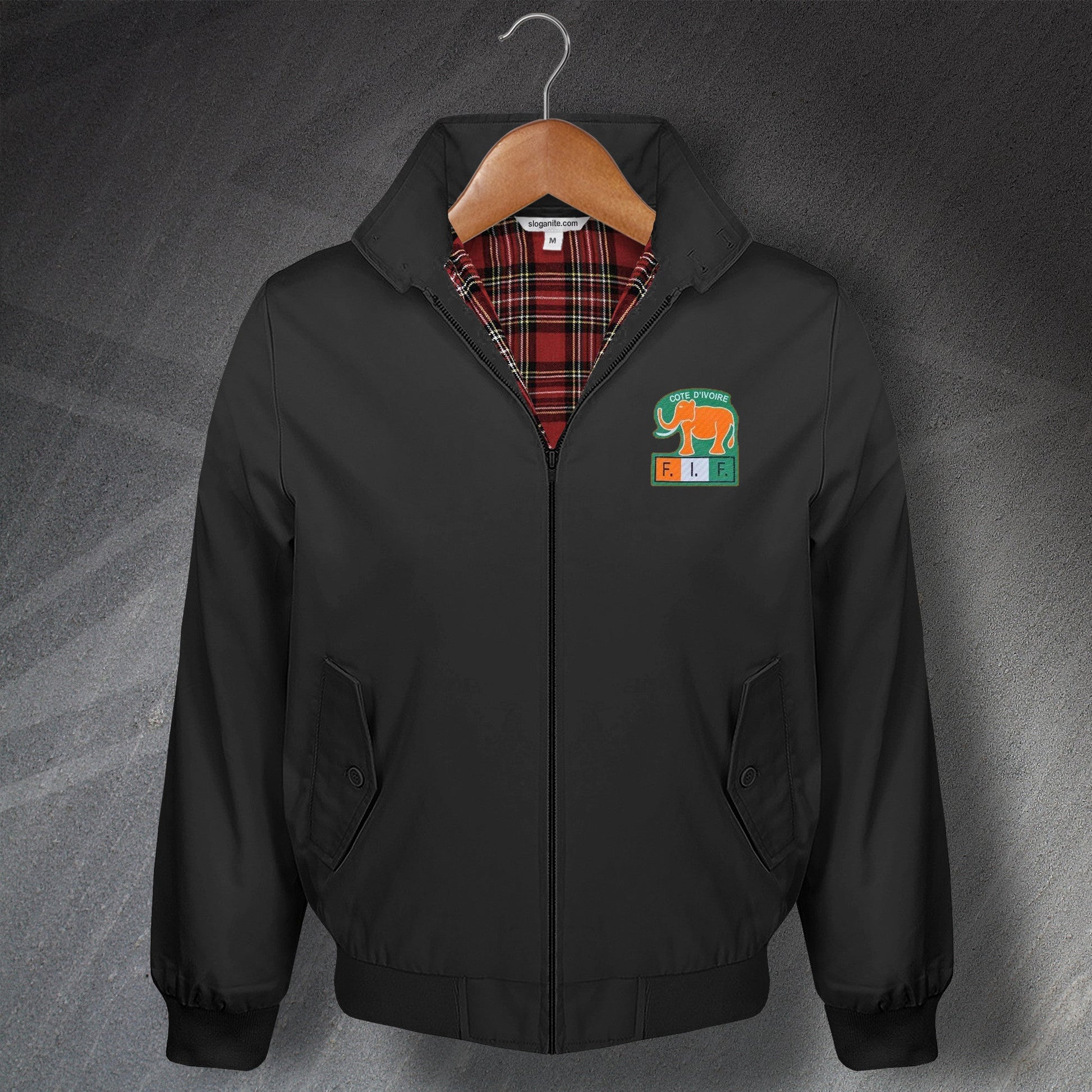Ivory Coast Football Harrington Jacket