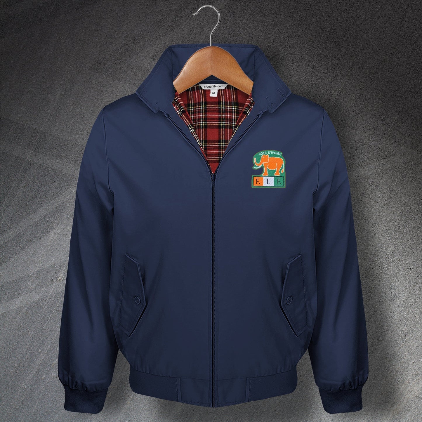 Ivory Coast Football Harrington Jacket