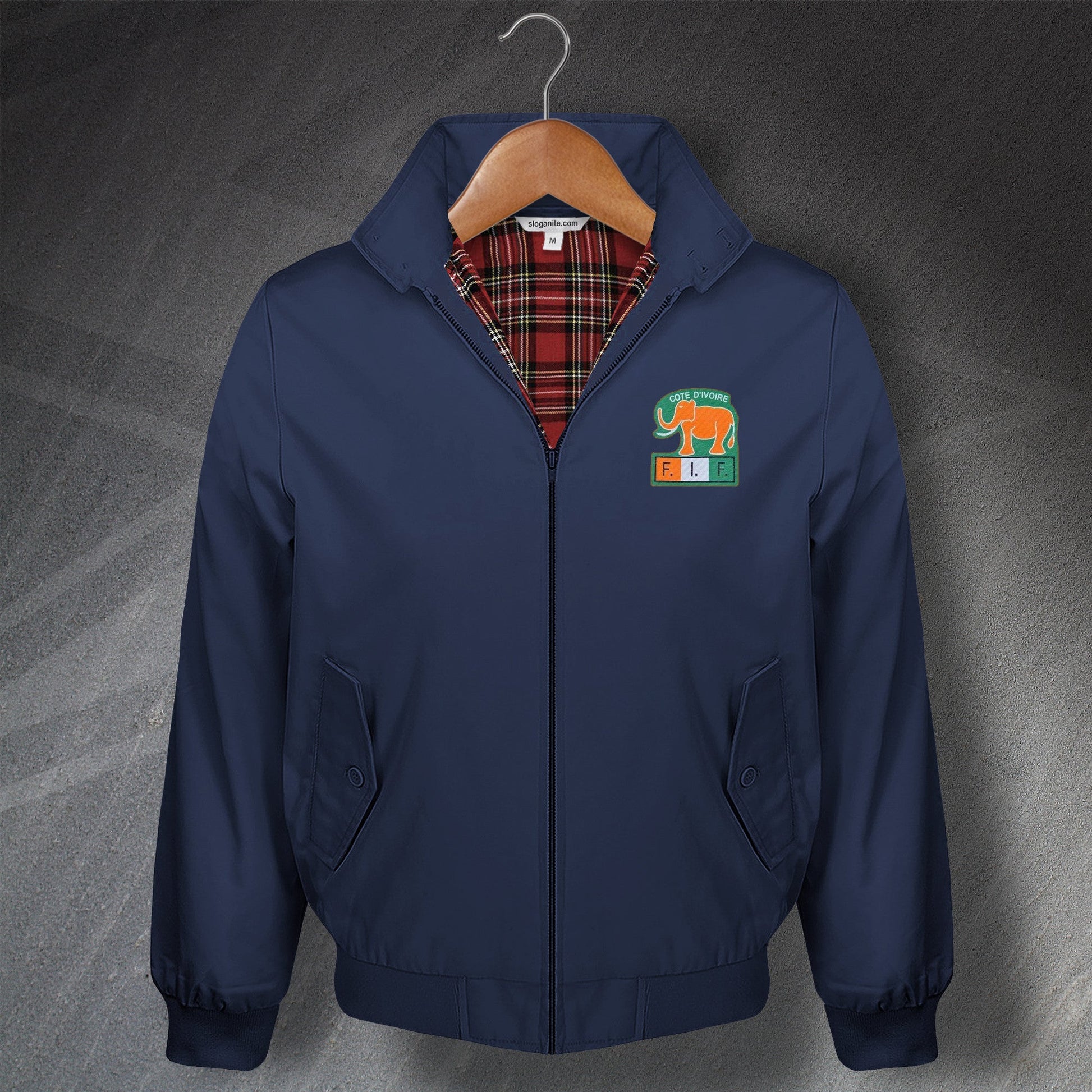 Ivory Coast Football Harrington Jacket