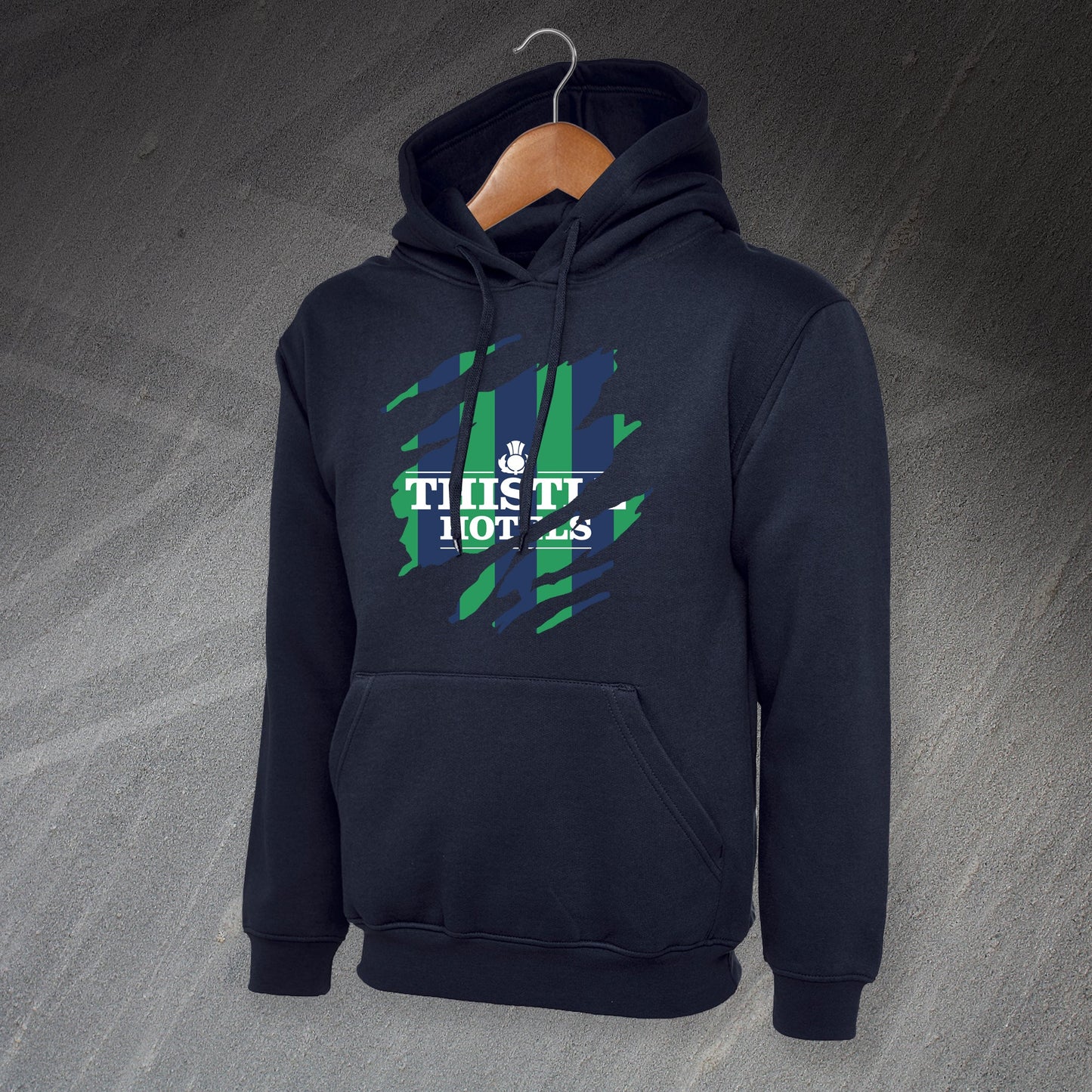 Retro Leeds 1994 Torn Effect Hoodie