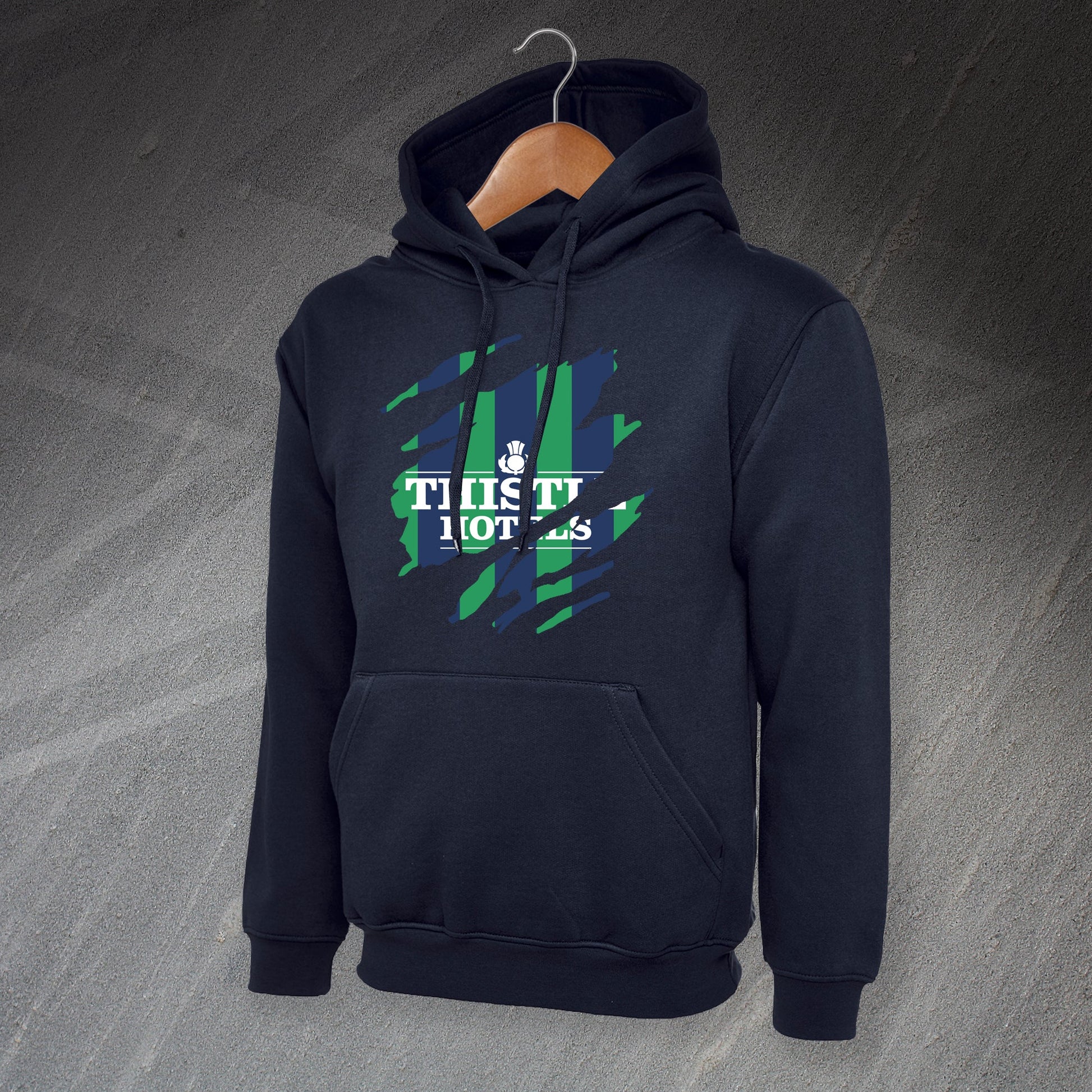 Retro Leeds 1994 Torn Effect Hoodie