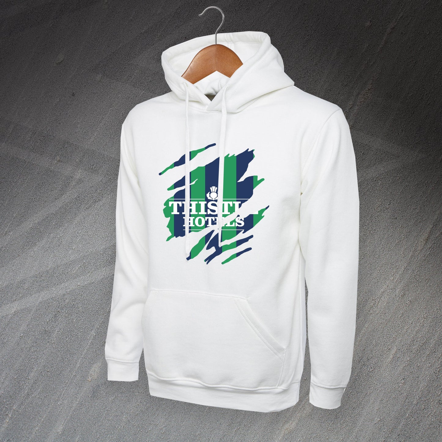 Retro Leeds 1994 Torn Effect Hoodie