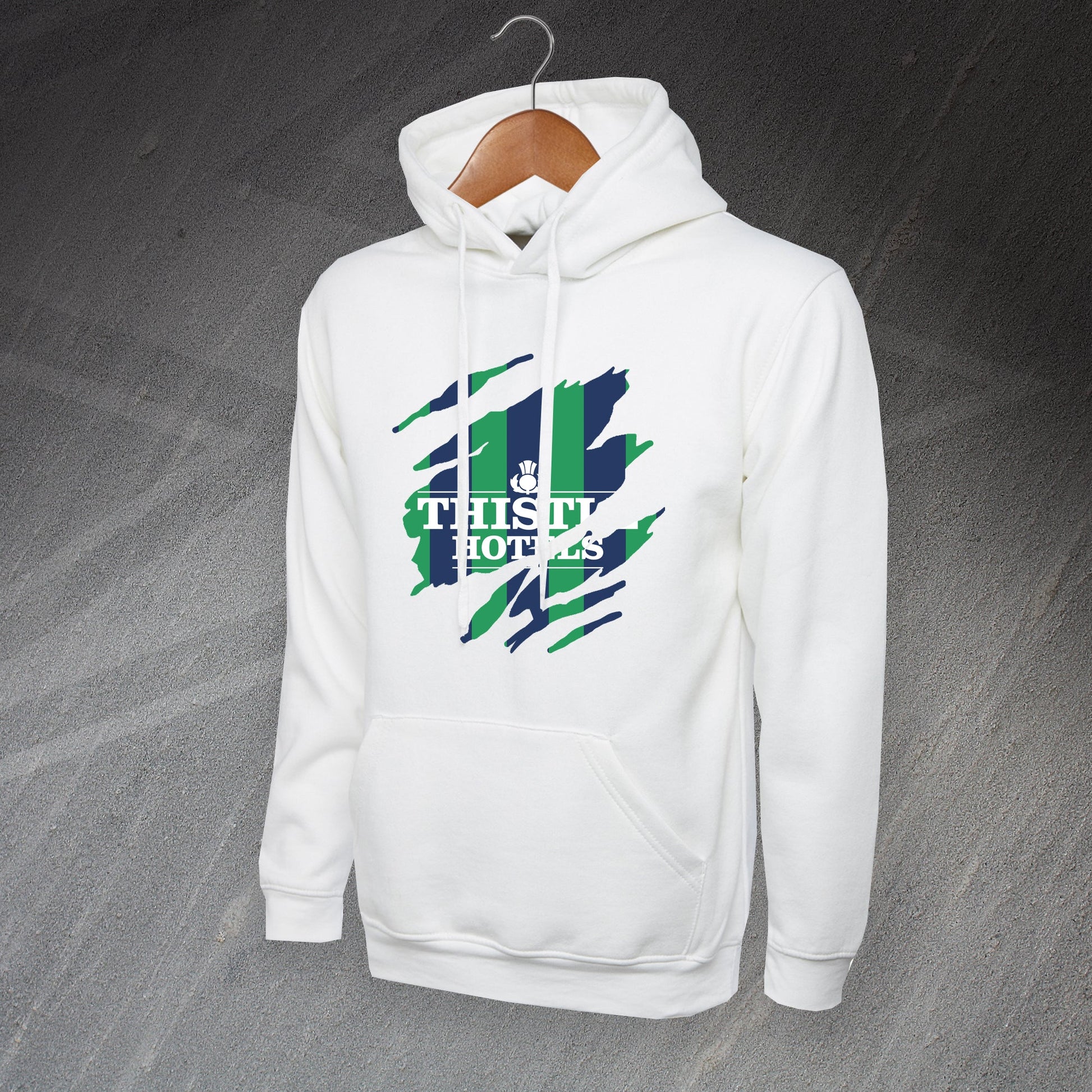 Retro Leeds 1994 Torn Effect Hoodie