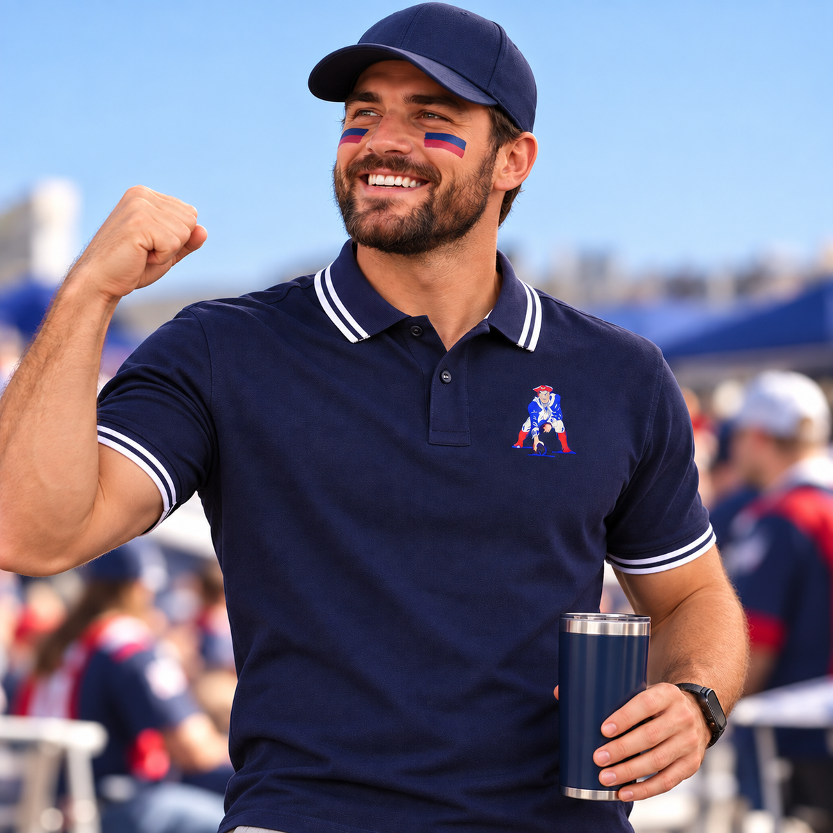 Retro New England Patriots 1972 Polo Shirt