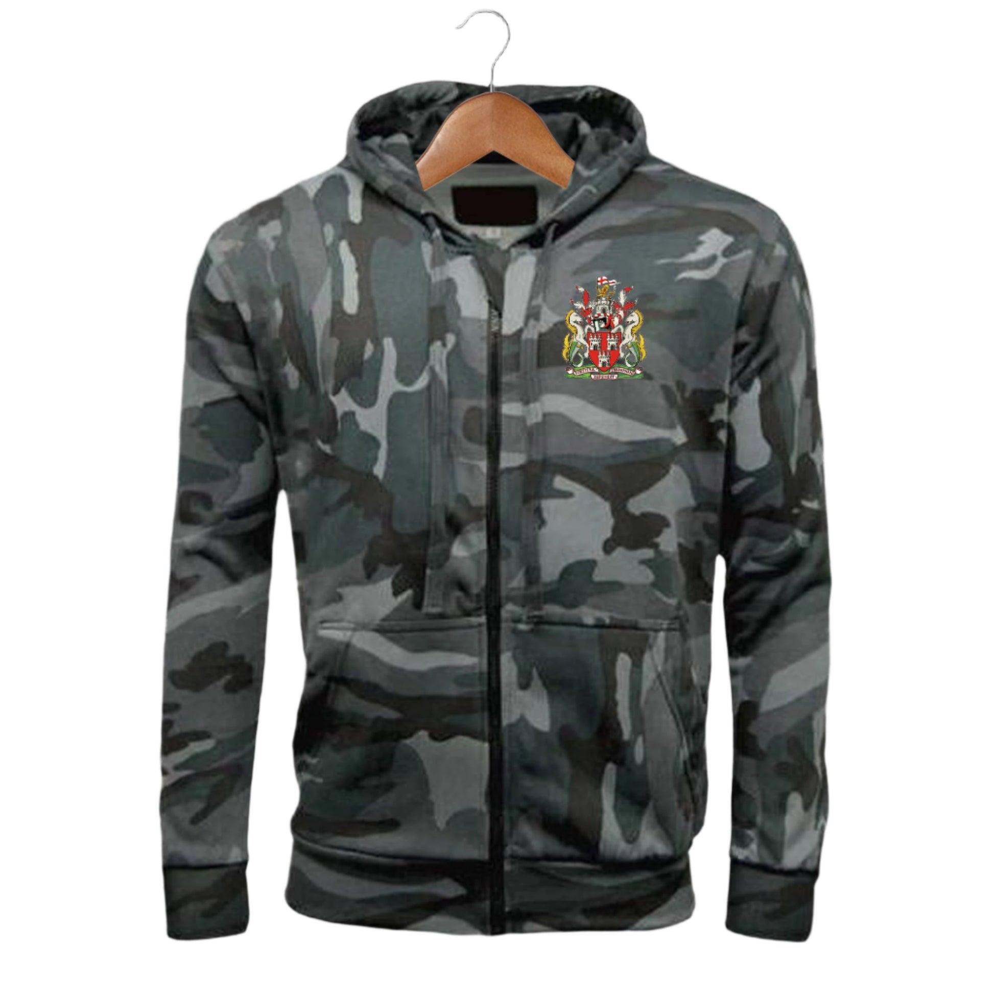 Newcastle United Camo Hoodie Mens