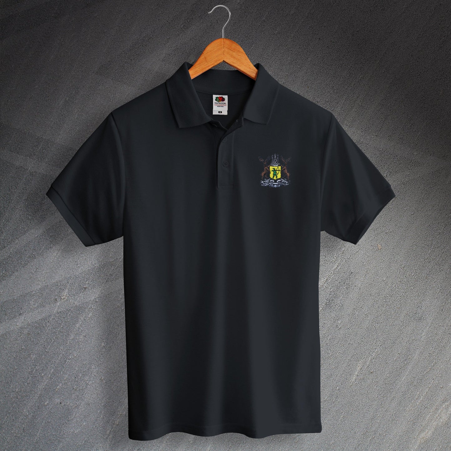 Retro Notts County Football Polo Shirt
