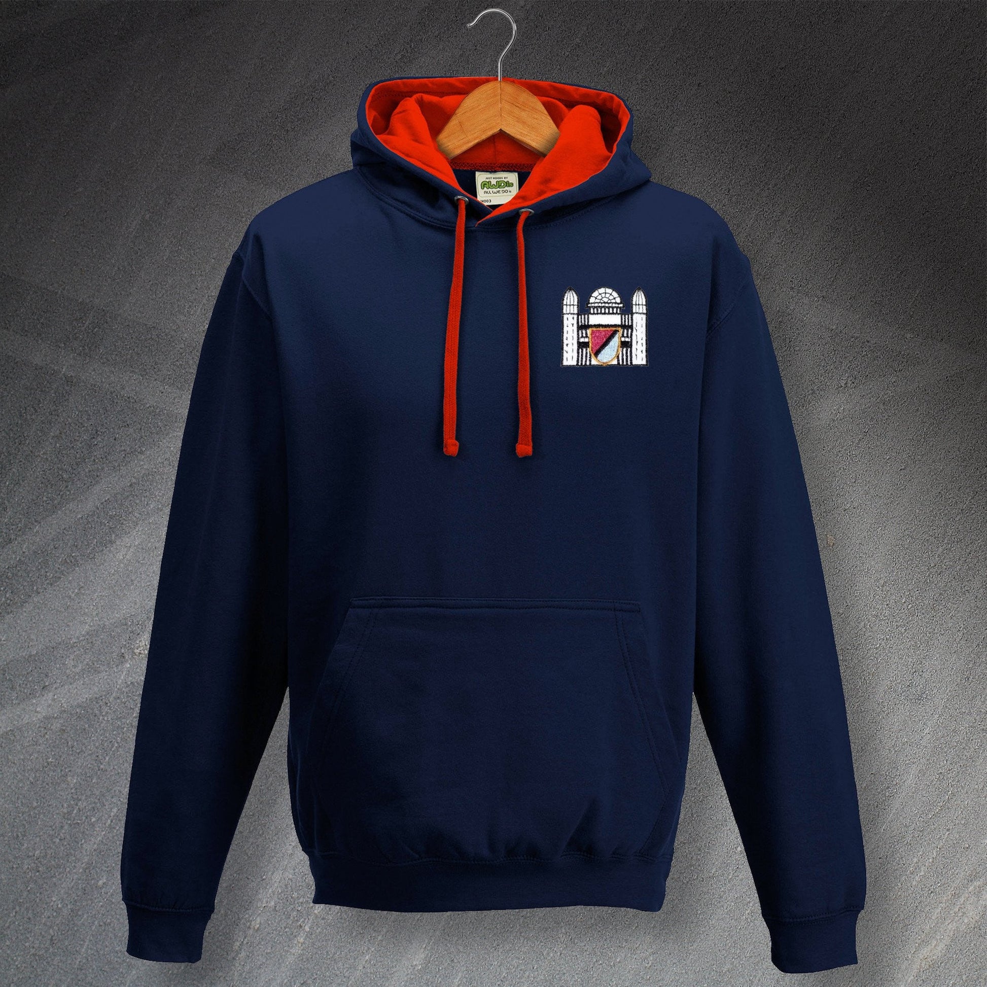 Retro Palace Contrast Hoodie with 1955-64 Embroidered Badge