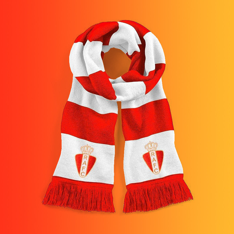 Retro Antwerp Bar Scarf with Embroidered Badge