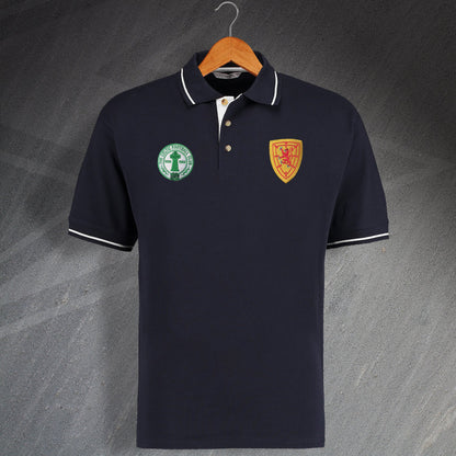 Scotland Retro Contrast Polo Shirt