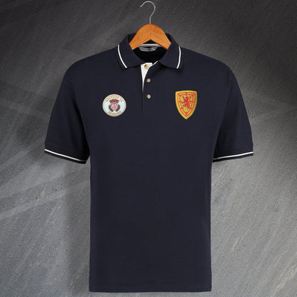 Scotland Retro Contrast Polo Shirt