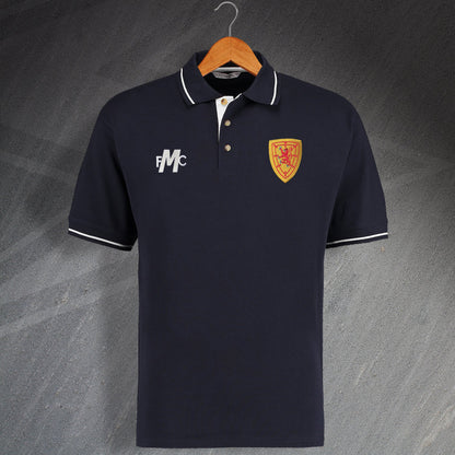 Scotland Retro Contrast Polo Shirt