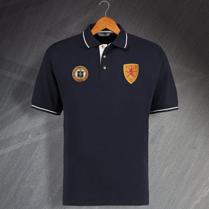 Scotland Retro Contrast Polo Shirt