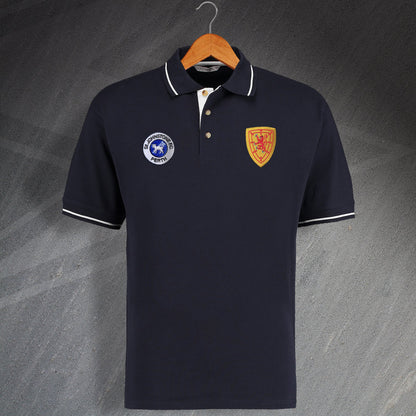 Scotland Retro Contrast Polo Shirt