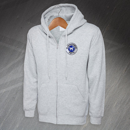 Retro St Johnstone 1980 Embroidered Full Zip Hoodie