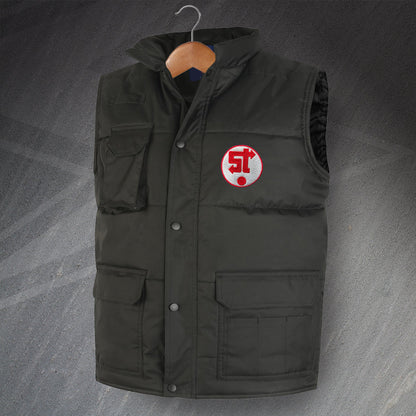 Retro Swindon 1981 Embroidered Super Pro Bodywarmer