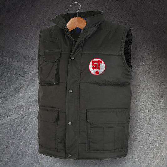Retro Swindon 1981 Embroidered Super Pro Bodywarmer