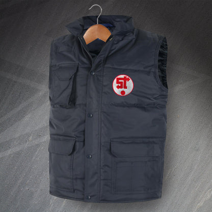Retro Swindon 1981 Embroidered Super Pro Bodywarmer