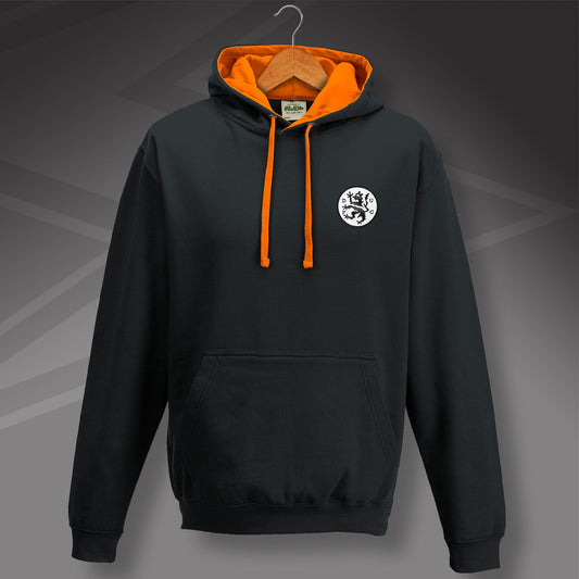 Retro Terrors Contrast Hoodie with Embroidered Badge