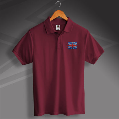 Retro Thames Ironworks 1890s Polo Shirt with Embroidered Flag Badge