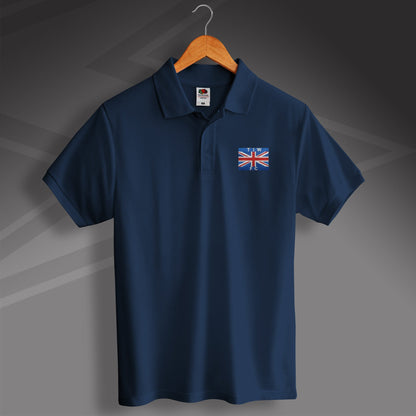 Retro Thames Ironworks 1890s Polo Shirt with Embroidered Flag Badge