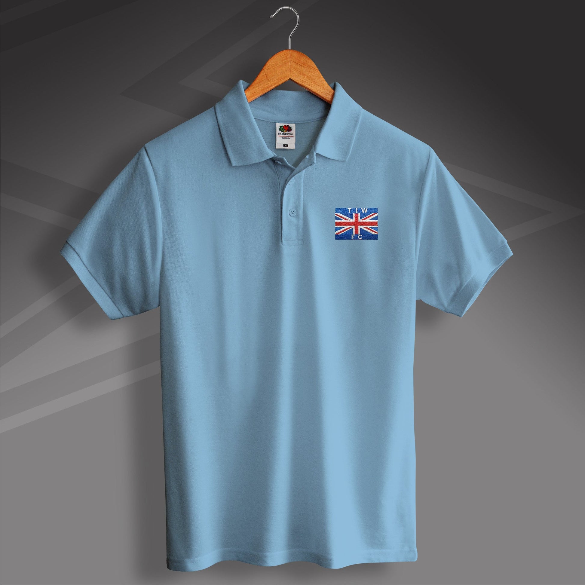 Retro Thames Ironworks 1890s Polo Shirt with Embroidered Flag Badge
