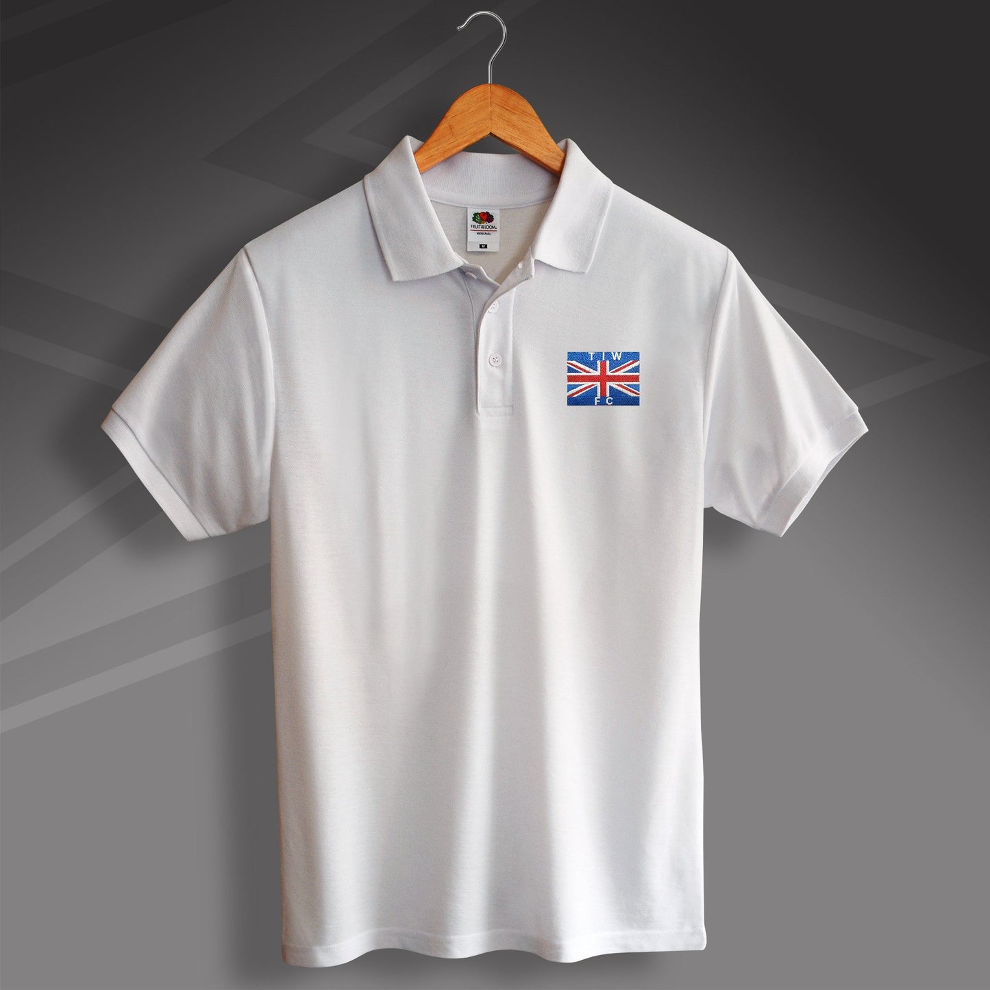Retro Thames Ironworks 1890s Polo Shirt with Embroidered Flag Badge