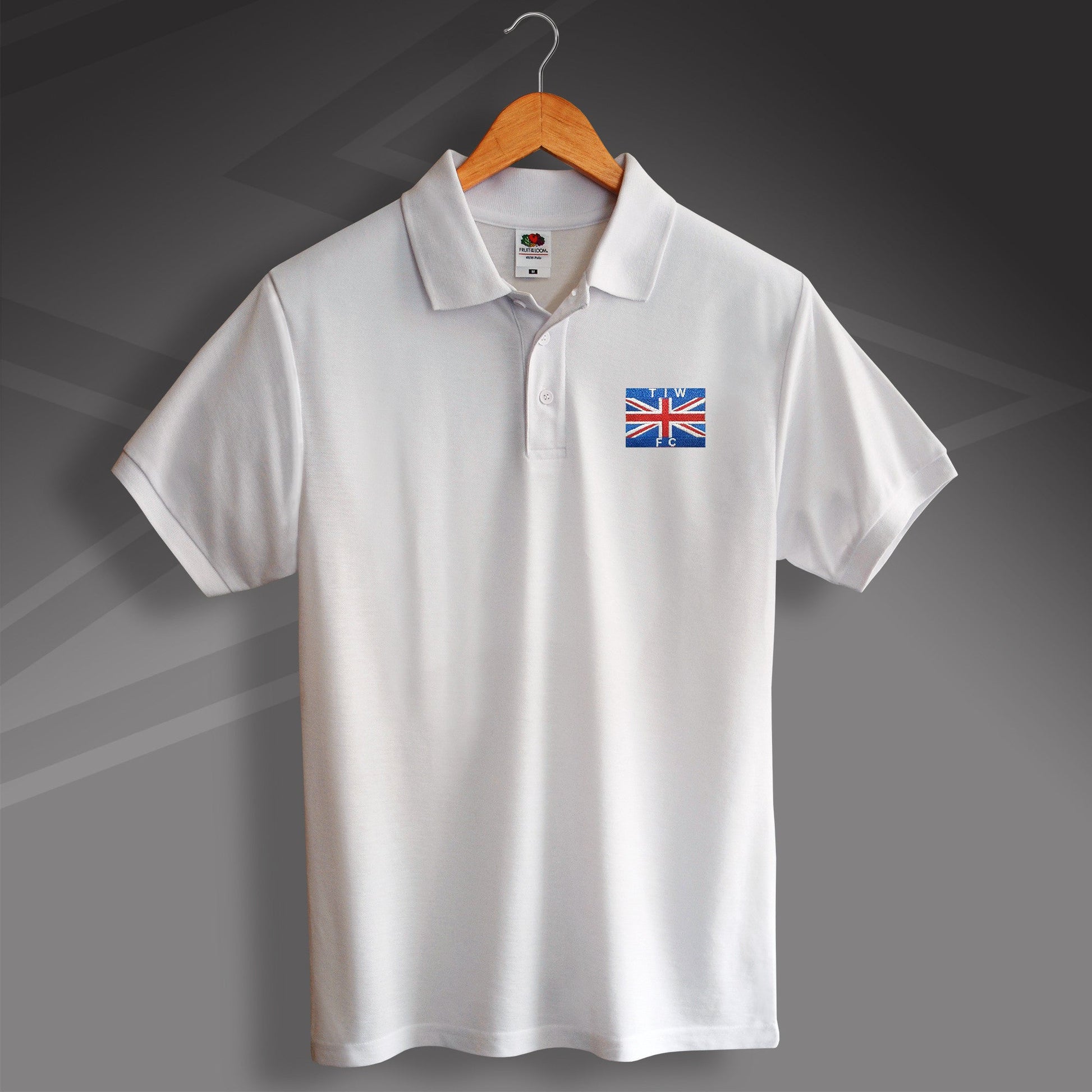 Retro Thames Ironworks 1890s Polo Shirt with Embroidered Flag Badge