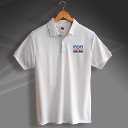 Retro Thames Ironworks 1890s Polo Shirt with Embroidered Flag Badge