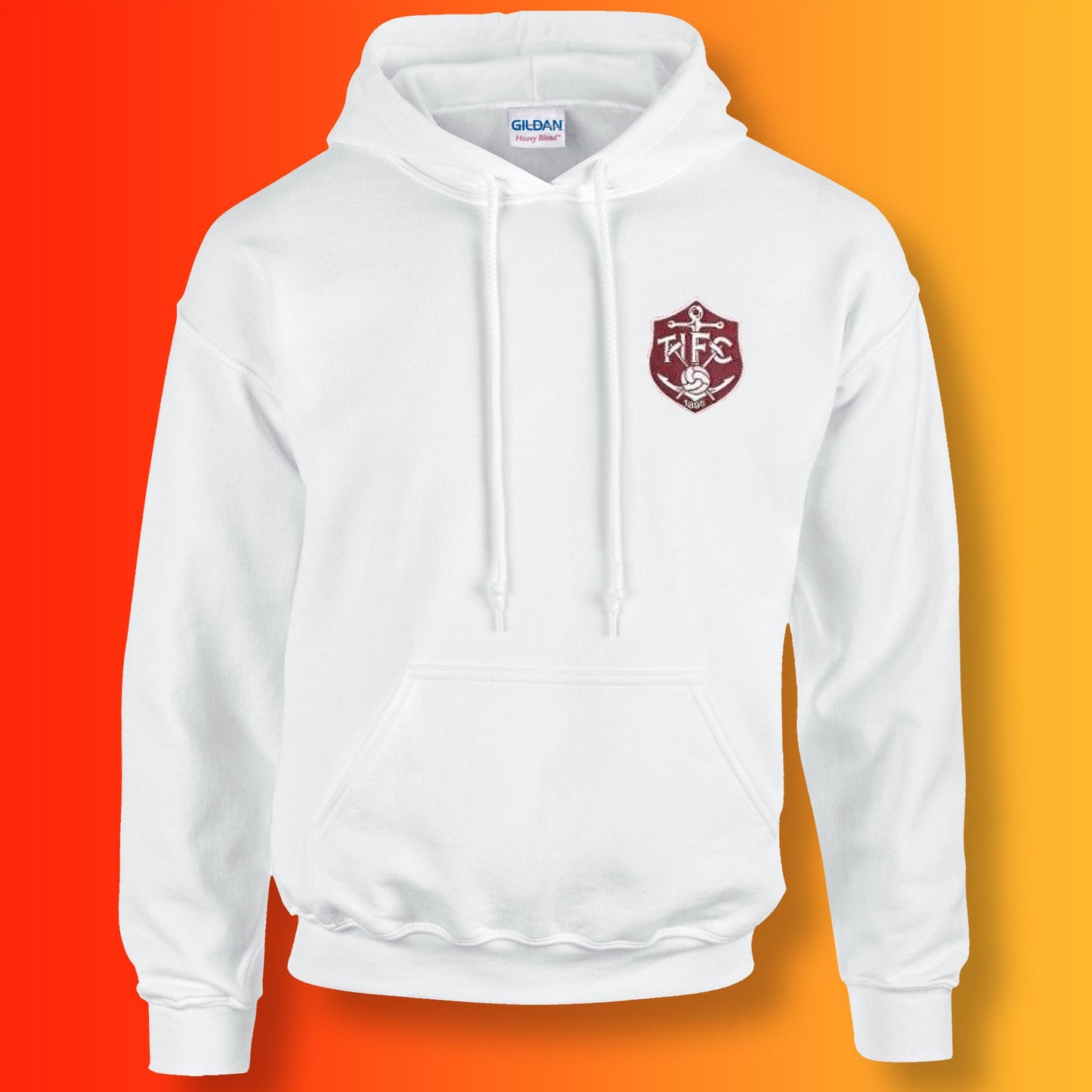Retro Thames Ironworks Hoodie with Embroidered Badge