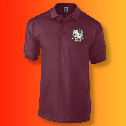 Retro Vale Polo Shirt with Embroidered Badge