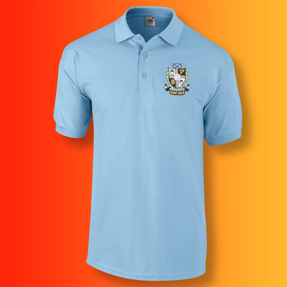 Retro Vale Polo Shirt with Embroidered Badge
