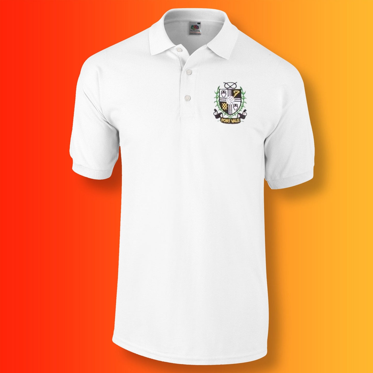 Retro Vale Polo Shirt with Embroidered Badge