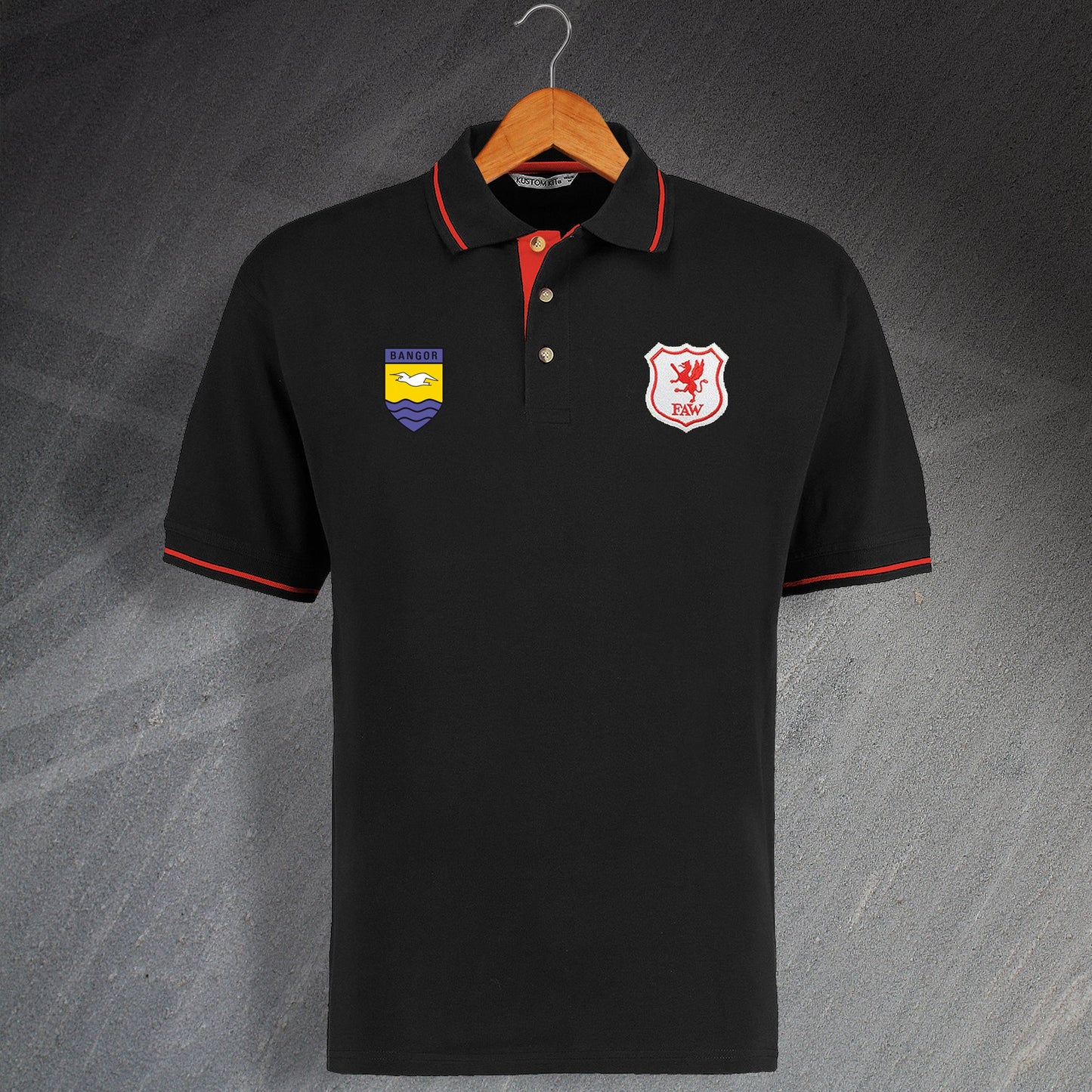 Personalised Wales Football Polo Shirt