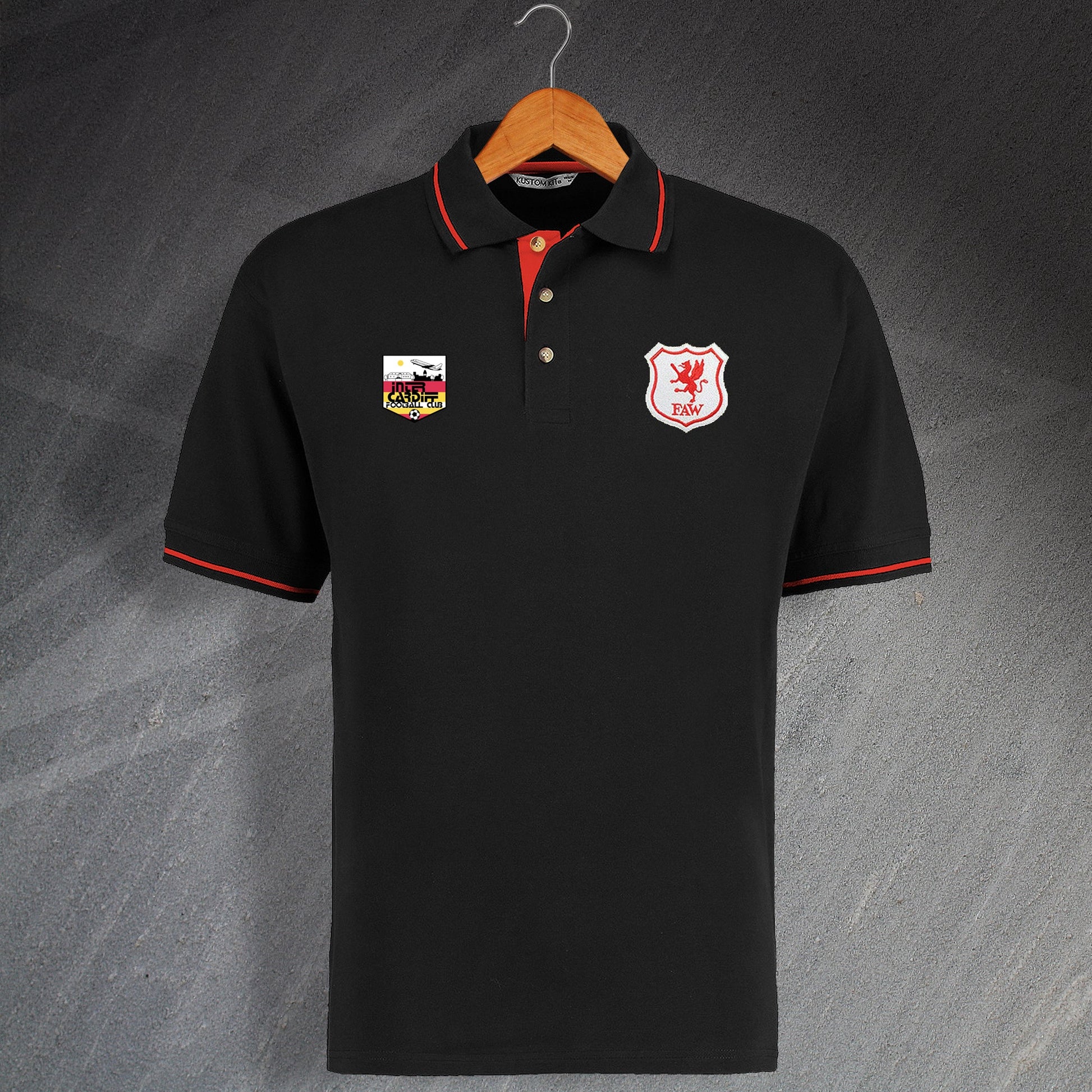 Personalised Wales Football Polo Shirt