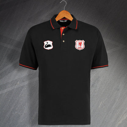 Personalised Wales Football Polo Shirt