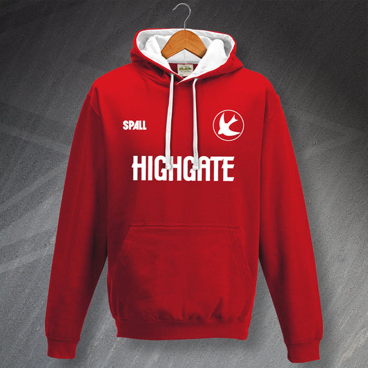 Retro Walsall 1986 Contrast Hoodie