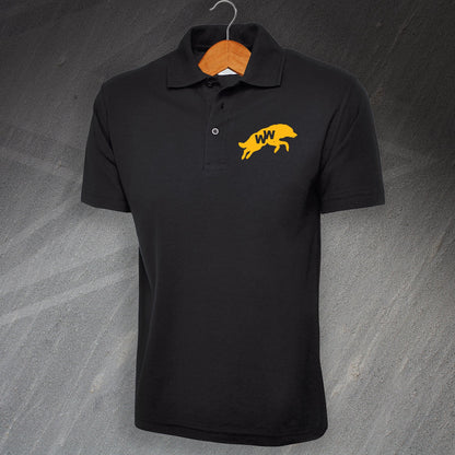 Retro Wolves 1970s Polo Shirt