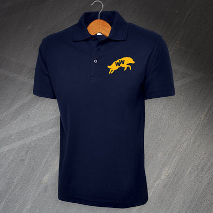 Retro Wolves 1970s Polo Shirt