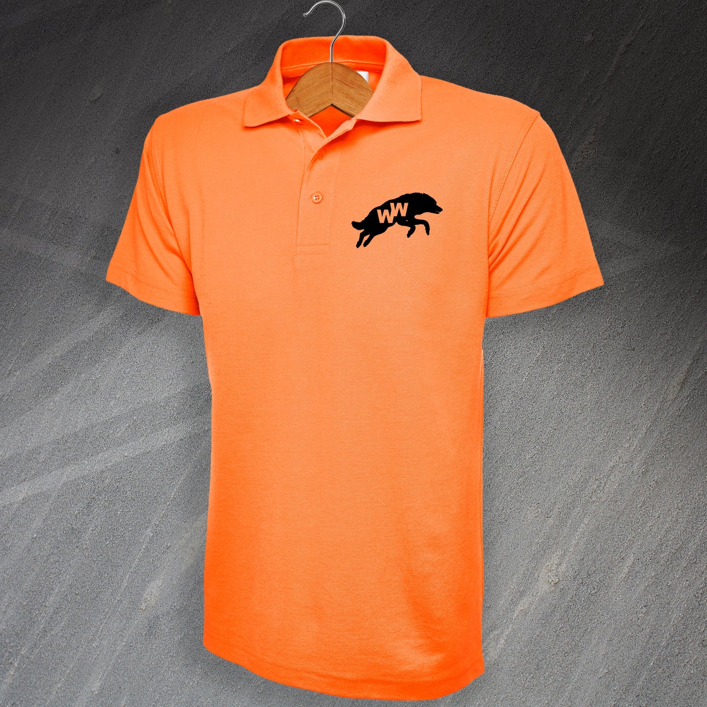 Retro Wolves 1970s Polo Shirt