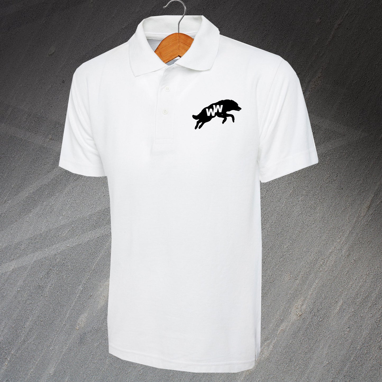 Retro Wolves 1970s Polo Shirt