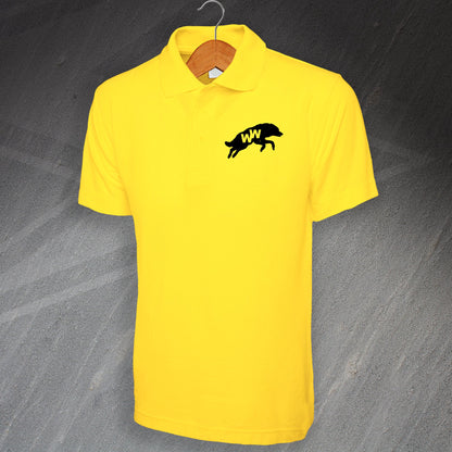 Retro Wolves 1970s Polo Shirt