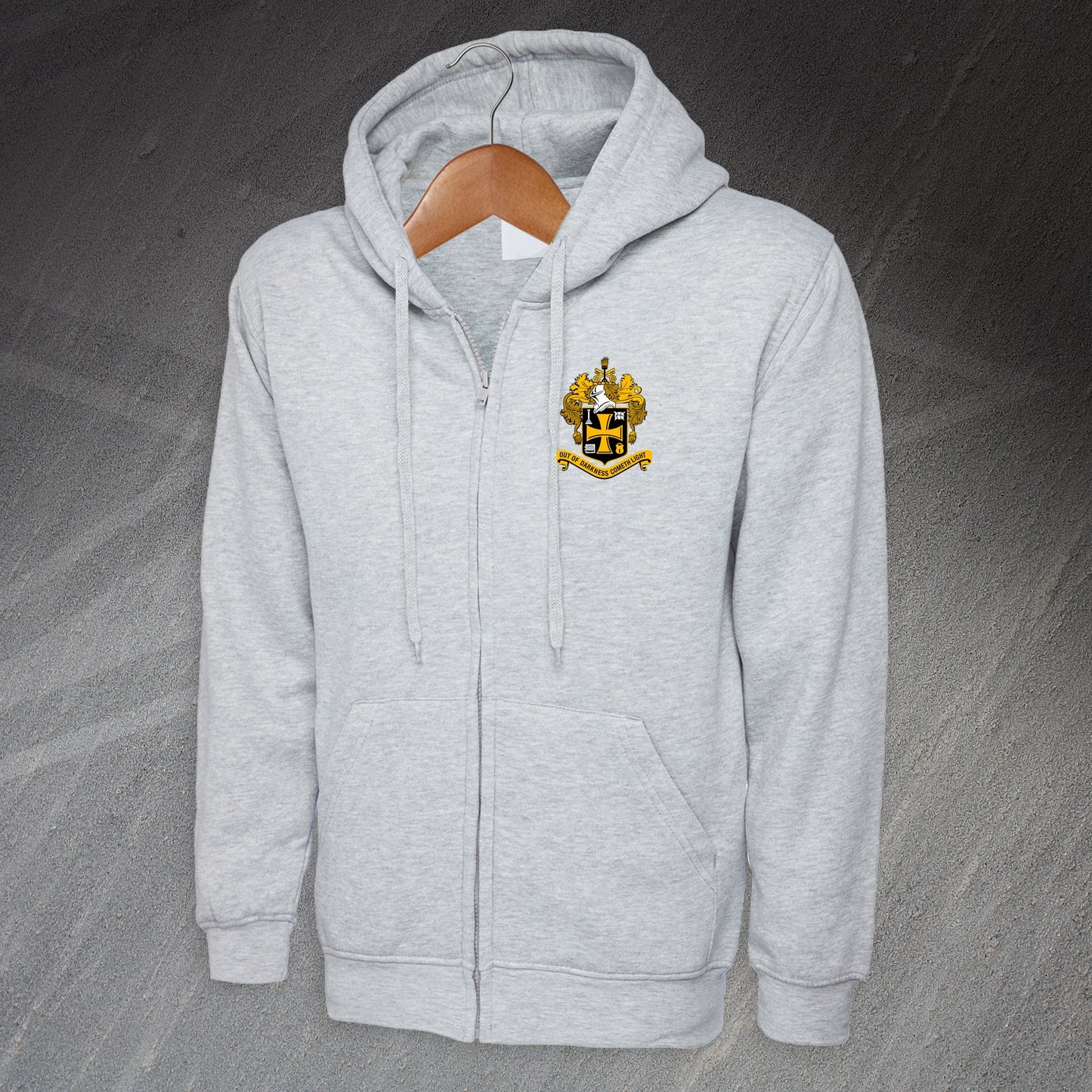 Retro Wolves 1921 Embroiderd Full Zip Hoodie