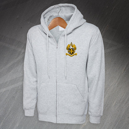 Retro Wolves 1921 Embroiderd Full Zip Hoodie